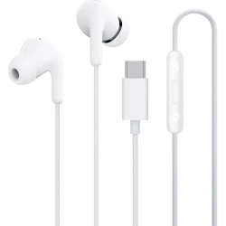 Słuchawki przewodowe douszne z pilotem Xiaomi BHR8931GL USB-C - białe
