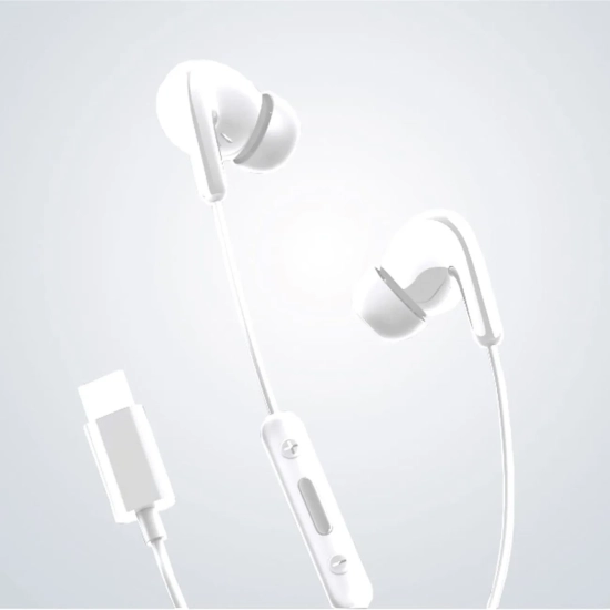 Słuchawki przewodowe douszne z pilotem Xiaomi BHR8931GL USB-C - białe
