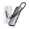 UGREEN 6w1 HUB adapter USB-C - HDMI USB-A USB-C PD czytnik SD TF - szary