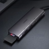 UGREEN 6w1 HUB adapter USB-C - HDMI USB-A USB-C PD czytnik SD TF - szary
