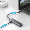 UGREEN 6w1 HUB adapter USB-C - HDMI USB-A USB-C PD czytnik SD TF - szary