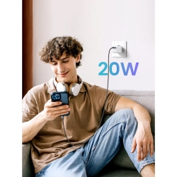 UGREEN Szybka ładowarka sieciowa GaN 1x USB-C 20W PD Nexode Mini biała