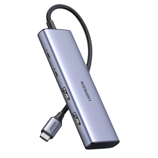 UGREEN HUB adapter portów USB-C - 2x USB-A 2x USB-C 20cm szary