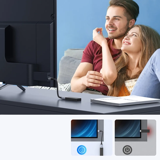 UGREEN Kabel przedłużacz przewód HDMI (męski) / HDMI (żeński) 8K 15cm