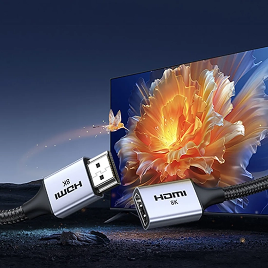 UGREEN Kabel przedłużacz przewód HDMI (męski) / HDMI (żeński) 8K 15cm