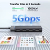 UGREEN HUB adapter rozdzielacz portów 4x USB-A 3.0 i kablem zasilającym