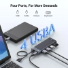 UGREEN HUB adapter rozdzielacz portów 4x USB-A 3.0 i kablem zasilającym