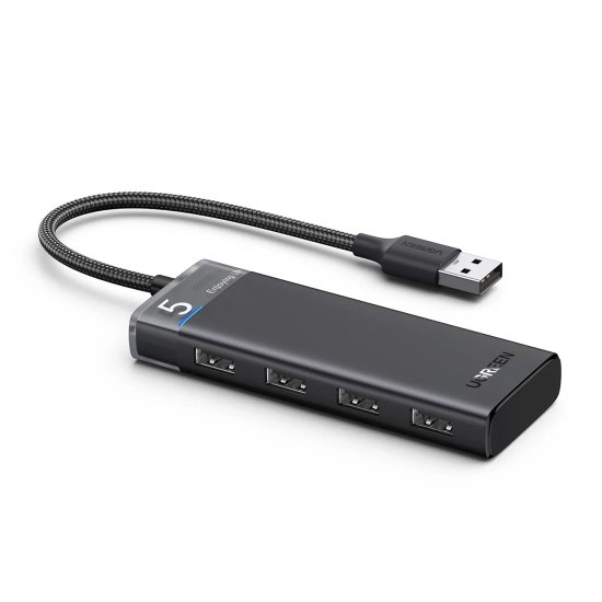 UGREEN HUB adapter rozdzielacz portów 4x USB-A 3.0 i kablem zasilającym