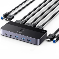 UGREEN 2w1 Przełącznik switch HDMI / USB-A / USB-B / USB-C / microUSB