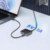 UGREEN Switch przełącznik DisplayPort USB-C do USB-C - szary