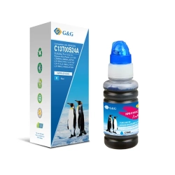 Kompatybilny tusz G&G C13T00S24A NPR-E103C- -B NPR-E103C-70ml-B, cyjan