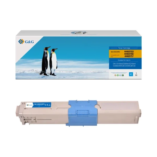 Kompatybilny toner G&G OKI 44469706 NT-CO310C, cyjan, 2 000 stron