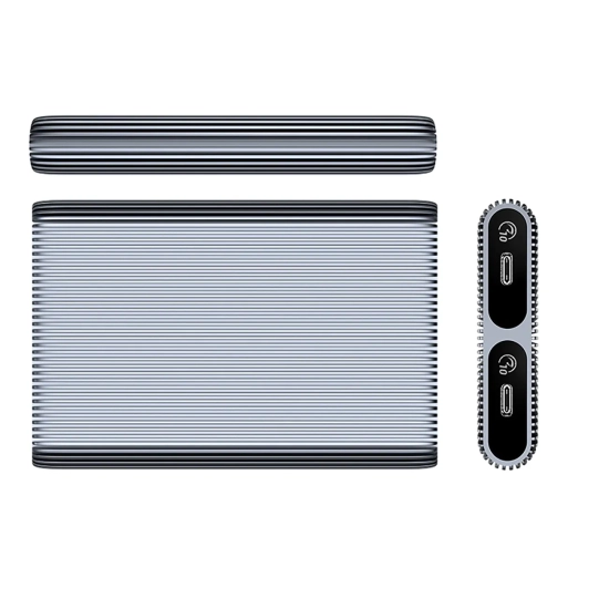 ORICO Kieszeń obudowa AM2C3-2N na dwa dyski M.2 NVME USB-C 10Gb/s - szara