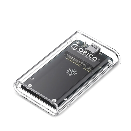 ORICO Kieszeń obudowa na dysk TC10-MS MSATA USB-C 5Gb/s - przezroczysta