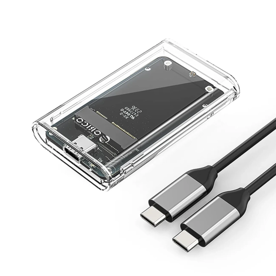 ORICO Kieszeń obudowa na dysk TC10-MS MSATA USB-C 5Gb/s - przezroczysta