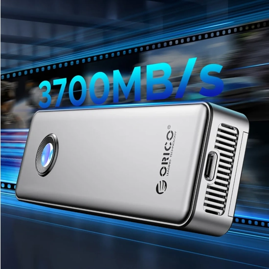 ORICO Kieszeń obudowa na dysk OUM2-G20 M.2 NVME USB-C 20Gb/s - srebrna