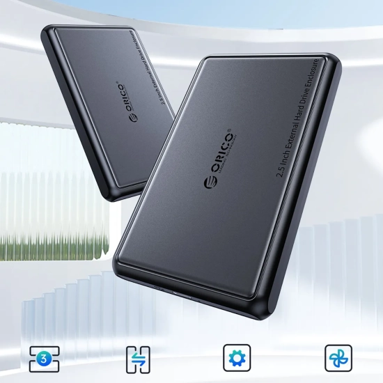 ORICO Kieszeń obudowa na dysk DDL25-C3 2.5'' HDD / SSD USB-C 5Gb/s - czarna