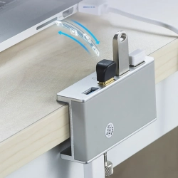 ORICO Hub rozdzielacz MH4PU na zacisk do biurka monitora 4x USB-A - srebrny