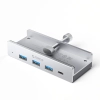 ORICO Hub MH4PC montowany na zacisk USB-C / USB-A USB-C - srebrny