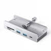 ORICO Hub MH5PC montowany na zacisk USB-C / USB-A USB-C SD TF - srebrny