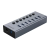 ORICO Hub BT2U3-7AB z włącznikami 7x USB-A - szary