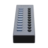 ORICO Hub BT2U3-10AB z włącznikami 10x USB-A - szary
