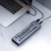 ORICO Hub BT2U3-10AB z włącznikami 10x USB-A - szary
