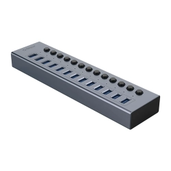 ORICO Hub BT2U3-13AB z włącznikami 13x USB-A - szary