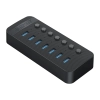 ORICO Hub CT2U3-7AB z włącznikami 7x USB-A - czarny