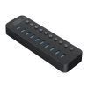 ORICO Hub CT2U3-10AB z włącznikami 10x USB-A - czarny