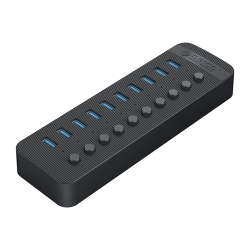 ORICO Hub CT2U3-10AB z włącznikami 10x USB-A - czarny