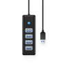 ORICO Hub rozdzielacz PW4U-U3 USB-A - 4x USB-A - czarny