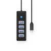 ORICO Hub rozdzielacz PW4U-C3 USB-C - 4x USB-A - czarny