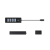 ORICO Hub rozdzielacz PW4U-C3 USB-C - 4x USB-A - czarny