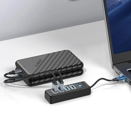 ORICO Hub rozdzielacz PWC2U-C3 USB-C - USB-A USB-C - czarny