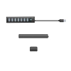 ORICO Hub rozdzielacz PW7U-U3 7x USB-A USB-C 5V 3A 1m - czarny