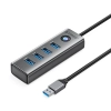 ORICO Hub adapter rozdzielacz PDD4U-U3 4x USB-A - szary