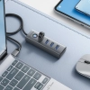 ORICO Hub adapter rozdzielacz PDD4U-U3 4x USB-A - szary
