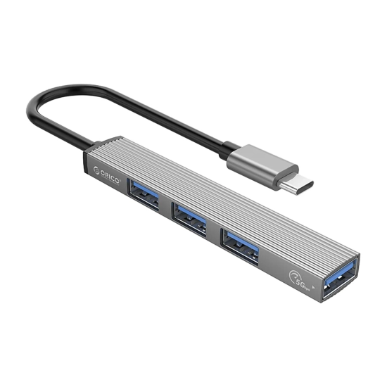 ORICO Hub AH-13 stacja dokująca rozdzielacz USB-C na 4x USB-A - szary