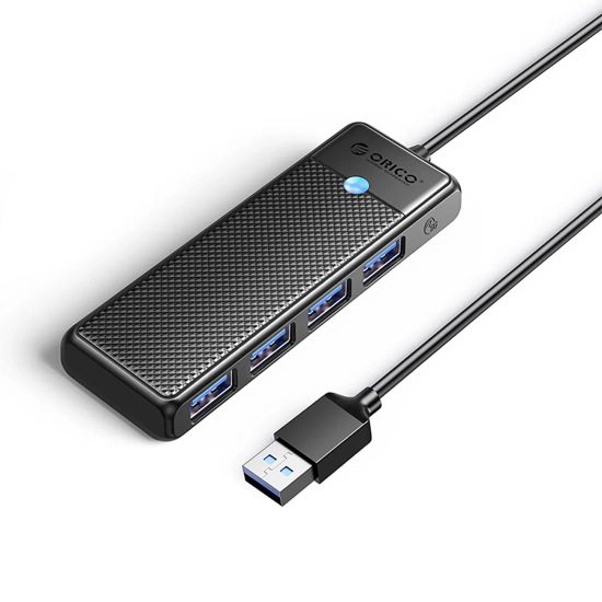 ORICO Hub PAPW4A-C3 rozdzielacz 4x USB-A - czarny