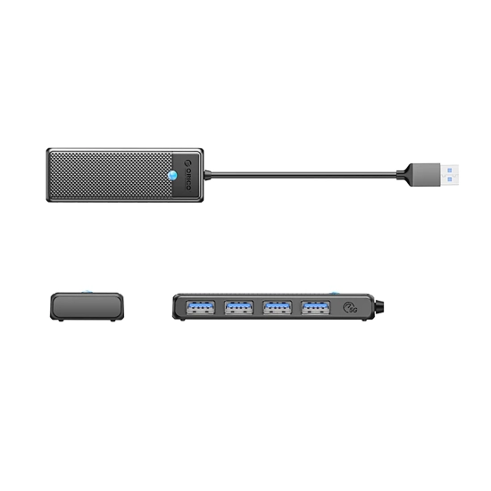 ORICO Hub PAPW4A-C3 rozdzielacz 4x USB-A - czarny