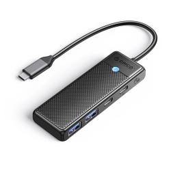 ORICO Hub PAPW2AC-C3 rozdzielacz USB-C na USB-A USB-C - czarny