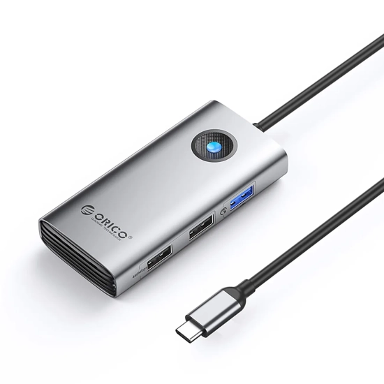 ORICO Hub PW11-5P rozdzielacz USB-C na USB-A USB-C PD HDMI - szary