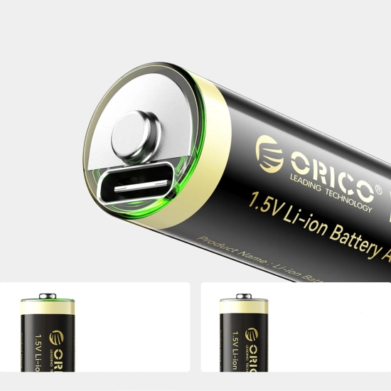 ORICO Bateria litowa akumulator AA 1.5 V 2100mWh USB-C - 4 szt.