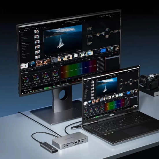 ORICO Kabel przewód USB-C USB4 Thunderbolt5 80Gbps 240W 2m - czarny