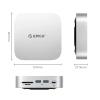ORICO Stacja dokująca 9w1 USB-A USB-C RJ45 SD TF mini jack - srebrna