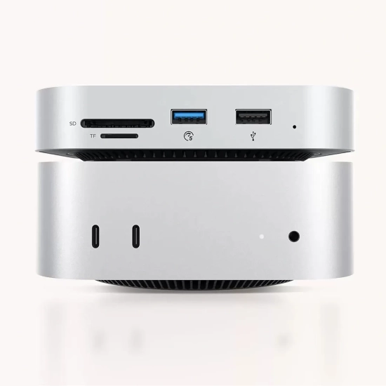 ORICO Stacja dokująca 9w1 USB-A USB-C RJ45 SD TF mini jack - srebrna