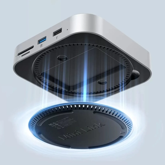 ORICO Stacja dokująca 9w1 USB-A USB-C RJ45 SD TF mini jack - srebrna
