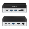 ORICO Stacja dokująca 10w1 do Mac mini M.2 USB-C USB-A HDMI RJ45 SD/TF