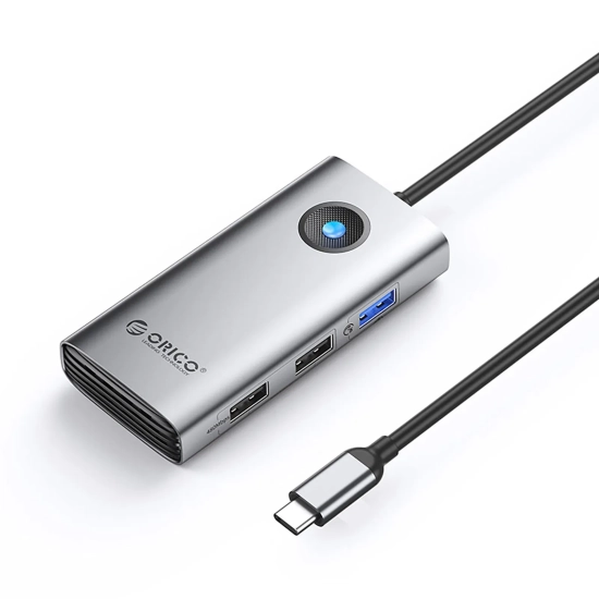 ORICO Hub stacja dokująca USB-C - USB-A USB-C PD HDMI - szara